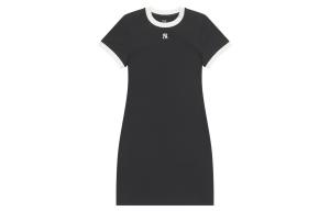 MLB New York Yankees Basic Collection SS25 платье с короткими рукавами женское black