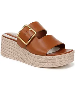 Платформенные сандалии-эспадрильи Taziana из кожи Franco Sarto, коричневый