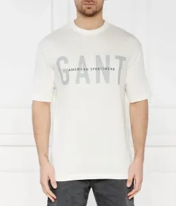 Футболка regular fit Gant, экрю