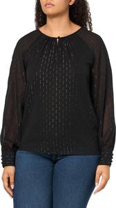 Женская блузка Calvin Klein с длинным рукавом и круглым вырезом, Black