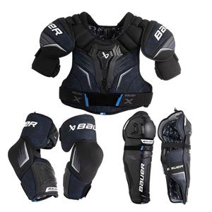 BAUER Комплект хоккейной защиты Model 24 X, нагрудник, щитки, налокотники, размер M