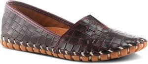 Женские мокасины Spring Step Kathaleta из премиальной кожи - удобные балетки с мягкой стелькой, резиновой подошвой и элегантной строчкой, Bordeaux