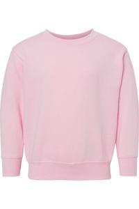 Детская флисовая толстовка с круглым вырезом Rabbit Skins, розовый