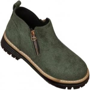 Зимняя обувь Faithgee, защищающая от холода, теплая и удобная, повседневная обувь для женщин, уличные зимние ботинки, ботинки Челси для прогулок и работы, Green