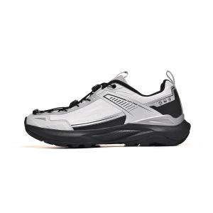 TUTU Низкие походные кроссовки с амортизацией, износостойкие, влагоотводящие, унисекс, ярко-серые, с черной оправой