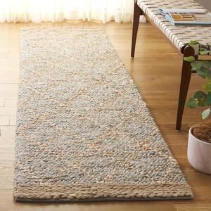 Ковер SAFAVIEH, 69 x 275 см, Rug Natural Fiber Collection Runner, Rust & Natural, Handmade Jute, Ideal for The Hallway, Entryway, Foyer, Bedroom (NFB475P-29)
