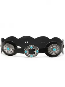 Ремень с гравировкой Fortela, черный