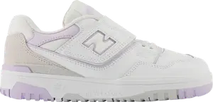 Кроссовки 550 Bungee Lace Top Strap Little Kid 'White Thistle', белый