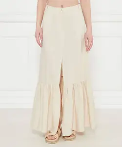 Льняная юбка Twinset U&B, бежевый