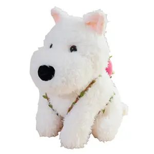 Милые и игривые плюшевые куклы щенков вест хайленд уайт терьера высотой 25см/35см OU DI PIG