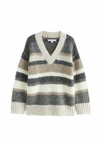 Джемпер Next Jumper, Grey And Neutral Stripe/Grey