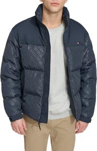 Мужская стеганая куртка Tommy Hilfiger из микс-медиа, Tommy Logo Print