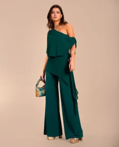 Женский длинный трикотажный комбинезон с многопозиционным слоем The-Are, зеленый