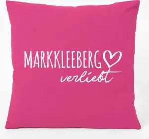 Подушка для дивана Huuraa Markkleeberg in Love Gift 40x40 см с хлопковым наполнителем цвета фуксии Markkleeberg Souvenir Hellweg Druckerei