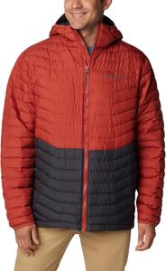 Куртка мужская Columbia Westridge Down Hooded, Shark, Warp Red