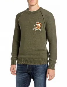 Хлопковый свитер серии Tiger с эффектом потертости