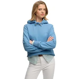 Худи Superdry Essential с вышитым логотипом, синий