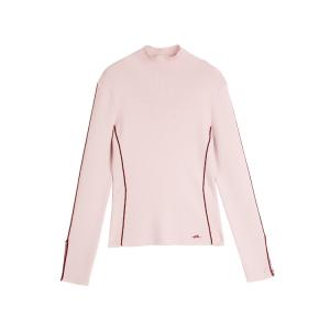 Свитер женский Half Turtleneck утепленный базовый ELLE, розовый