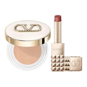 Набор для макияжа Air Cushion помада два предмета легко растушевывается увлажняющий Air Cushion+помада Stud Valentino