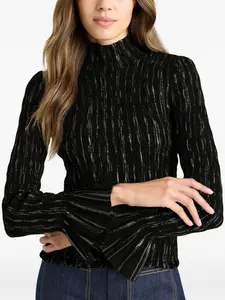 Топ с оборками от Купера Cinq A Sept, черный