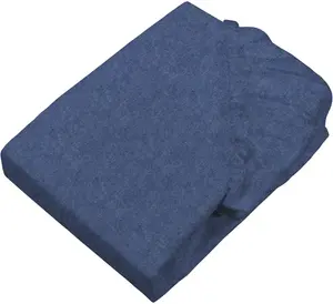 Простыня SETEX "Тонкая льняная меланжевая простыня", эффект меланжа: глубина, живость, интересный взгляд 90х200 см, 1 шт., темно-синий