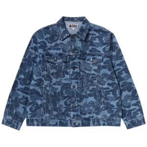 Куртка BAPE Asia Camo Denim Jacket, Indigo