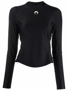 Спортивный топ с принтом Moon Marine Serre, черный