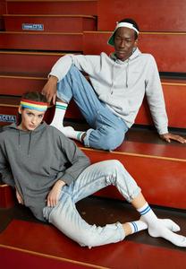 Носки Calzitaly 2 STRIPES, Mix White Yellow Blue Green Black/White