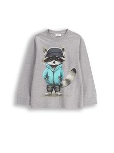 Рубашка с длинным рукавом Coccodrillo, серый