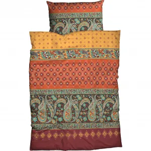 Постельное белье CASATEX «Murillo», пейсли, восточный, индийский, цвет terra