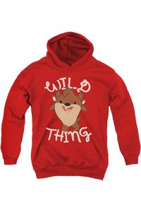 Толстовка с капюшоном Looney Tunes Wild Thing для детей и подростков Gildan, красный