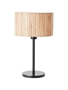 Настольная лампа Wimea ⌀ 25 см в черном/натуральном цвете Brilliant