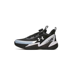 Кроссовки баскетбольные детские низкие износостойкие коллекция Basketball Collection Under Armour, черный