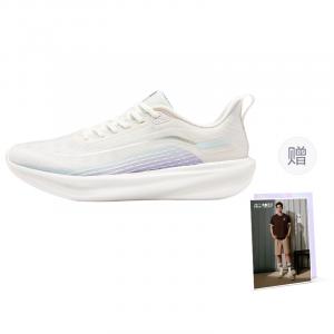 Erke Кроссовки для бега Water Float 6 женские, низкие, цвет: микрокристаллический белый, спокойный синий