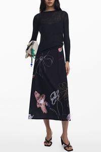 Платье «2 в 1» с мазками кисти