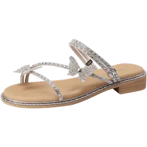 Mulinsen Тапочки-слайды женские бежевые с противоскользящим покрытием