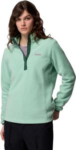 Columbia женская куртка Benton Springs 1/2 Snap Pullover, New Mint/Rain Forest