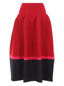 Расклешенная юбка из ребристой ткани CFCL, красный