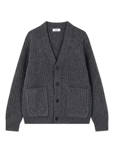 Кардиган с накладным карманом Studio Tomboy, серый