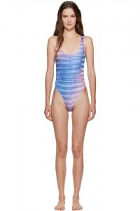 Печатный купальник для плавания в воздухе Jean Paul Gaultier, мультиколор