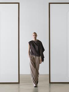 Летящая блуза-накидка - Studio Massimo Dutti, mole brown