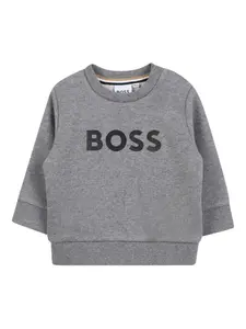 Толстовка с логотипом BOSS Kidswear, серый