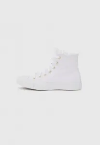 Кроссовки chuck taylor all star hightop Converse, White/Metallic Light Gold-Coloured