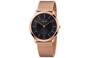 Часы CK Кварцевый механизм Нержавеющая сталь Ремешок 43 мм Черный циферблат Мужские K3M2T621 Calvin Klein