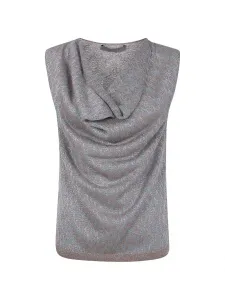 Топ с зигзагообразным узором D.Exterior, коричневый