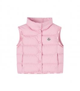 Пуховая жилетка Badia Moncler Enfant, розовый