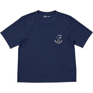 PEANUTS, PEANUTS FW25 Футболка Women's UNIQLO, темно-синий