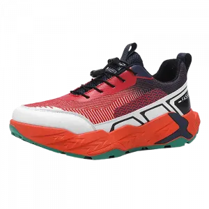 BOLE Мужские повседневные низкие кросовки с амортизацией, противоскользящей и износостойкой подошвой красного цвета, цвет Red