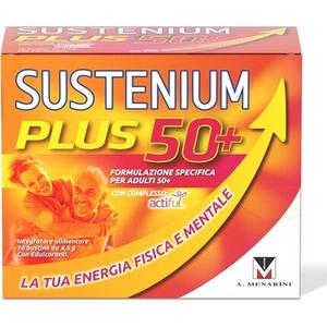 Sustenium Plus 50+ Энергетическая добавка для взрослых с активным комплексом антиоксидантов, витаминами и минералами для вашей физической и умственной энергии
