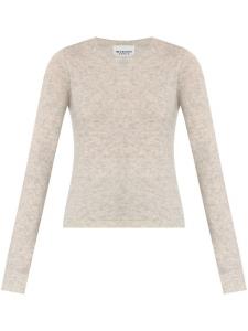 MARANT ÉTOILE джемпер с круглым вырезом и начесом, нейтральный цвет